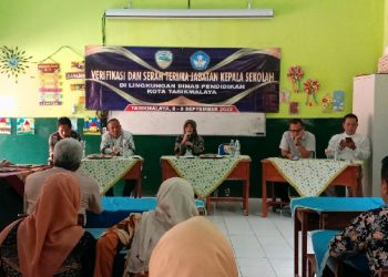 Sertijab Kepala Sekolah Hasil Merger & Mutasi Di Lingkup Disdik Kota Tasikmalaya