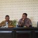 Kapolsek Tirjaya Karawang Ikuti Rapat Minggon Keliling, Sampaikan Himbauan Kamtibmas