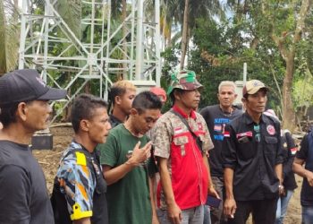 Gabungan Ormas Banjarsari Hentikan Paksa Pembangunan Tower Mitratel