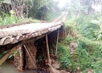 Warga Ciawitali Banjaranyar Dambakan Perhatian Pemerintah Untuk Jembatannya Yang Sudah Setahun Ambruk