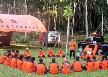 BPBD Kabupaten Tasikmalaya Berikan Pelatihan Siaga Bencana Tingkat Desa di Kecamatan Karangjaya