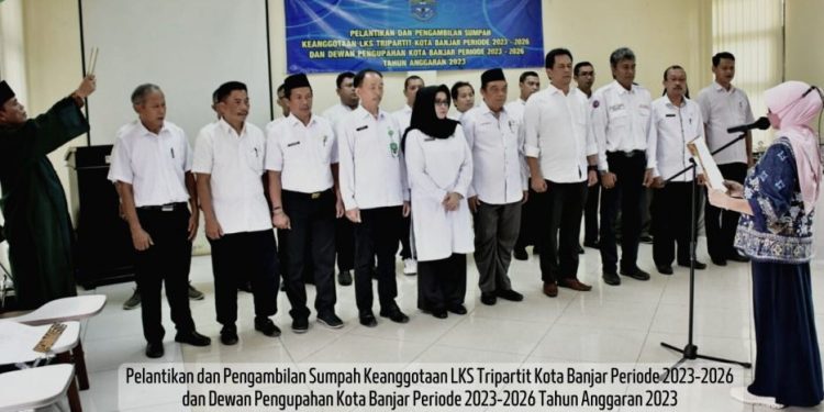 Walikota Banjar Melantik Petugas LKS dan DPK Satiul