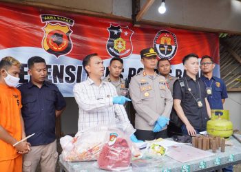 Penyuling Tabung Gas Subsidi Ke Non Subsidi Di Banjarsari Ciamis, Digrebek Polres Banjar