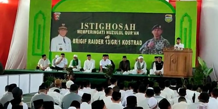Brifif Raider 13/GR/1 Kostrad Gelar Istighosah & Peringati Nuzulul Qur’an