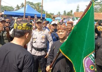 Ngarak Pataka Menyongsong Hari Jadi Ciamis Ke-381 Tiba Di Banjaranyar Disambut Antusias Warga