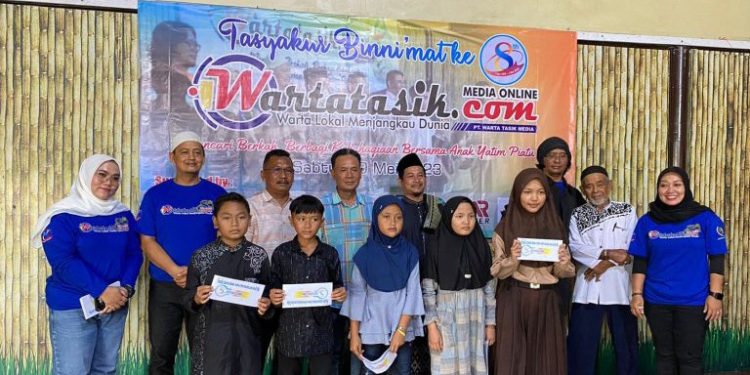 Mengais Berkah Bersama Anak Yatim Pada Ultah Ke-8 Wartatasik.com