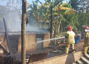 Bangunan Pengering Kopra Milik Suherman Ludes Terbakar