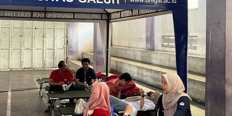 Rayakan Dies Natalis Unigal Ciamis Ke-25, Mahasiswa Teknik Mesin Gelar Donor Darah