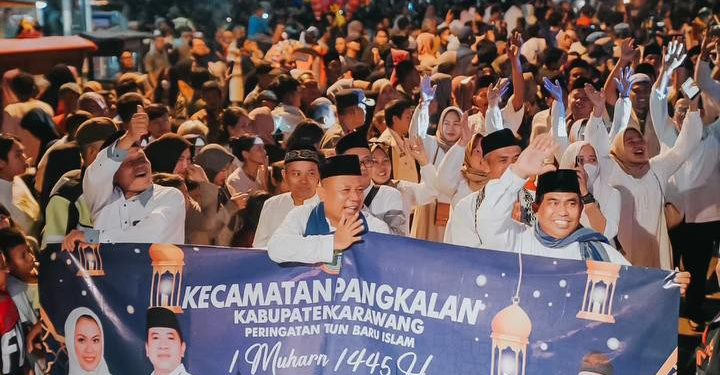 Sambut Tahun Baru Islam 1445 H, Pemkab Karawang Gelar Pawai Obor dan Parade Bedug Hias