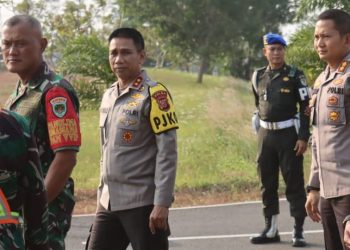 Kapolres Karawang Dampingi Kapolda Jabar Cek Kesiapan Pengamanan Kunjungan Presiden