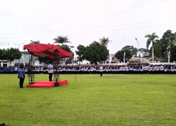 Apel Besar Peringatan HGN 2023, HUT PGRI Ke-78 Dan HUT Korpri Ke-52 Tingkat Kota Tasikmalaya Khidmat