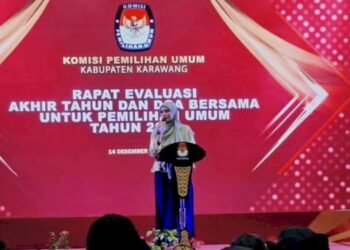 KPU Karawang Bersama PPK, PPS Gelar Do’a Bersama Untuk Kelancaran Pelaksanaan Pemilu 2024