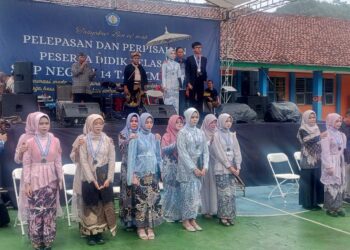 Pelepasan & Perpisahan Siswa Kelas IX SMPN 14 Tasikmalaya Tahun 2024 Meriah