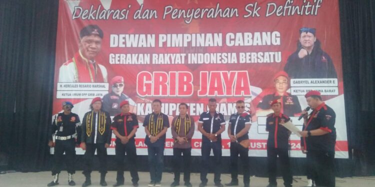Deklarasi Sekaligus Penyerahan SK GRIB JAYA Ciamis
