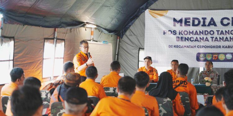 Antisipasi Berita Hoaks, BPBD Provinsi Jawa Barat Gelar Simulasi Media Center