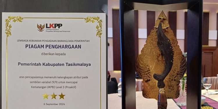 Pemkab Tasikmalaya Raih Penghargaan UKPBJ