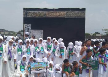 MDTA Al Jamal Gelar Manasik Haji untuk Santri Kelas 6
