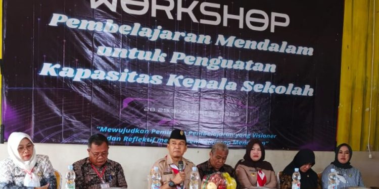 Kadisdik Buka Resmi Workshop Depth Learning Kepala SD Se Wilayah Eks UPT Disdik Kota Taikmalaya Wilayah Barat