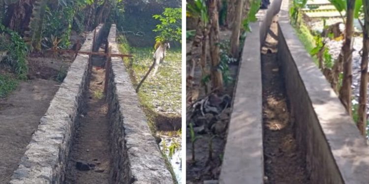 Pembangunan Saluran Irigasi Di Dusun Sinar Galih, Warga Aktif Terlibat