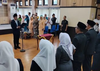 Walikota Tasikmalaya Lantik 4 PJPT Serta 34 Kepala Sekolah