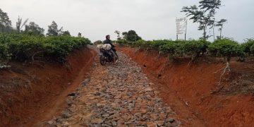 Program Kegiatan Pengerasan Jalan Poros Desa Cikuya Antara Dusun Datarnangka – Dusun Pancatengah TA.2025 Diduga Mangkrak