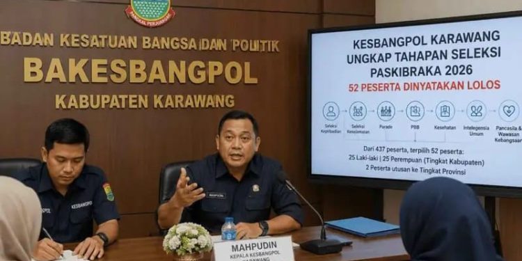 Kesbangpol Karawang Usai Seleksi Calon Peserta Binlatjut Paskibraka